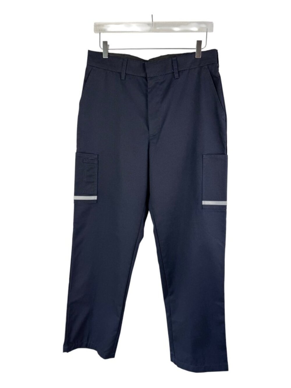 Stan Herman Uniform Pants Men Blue Reflective Strip Safety Workwear NEW